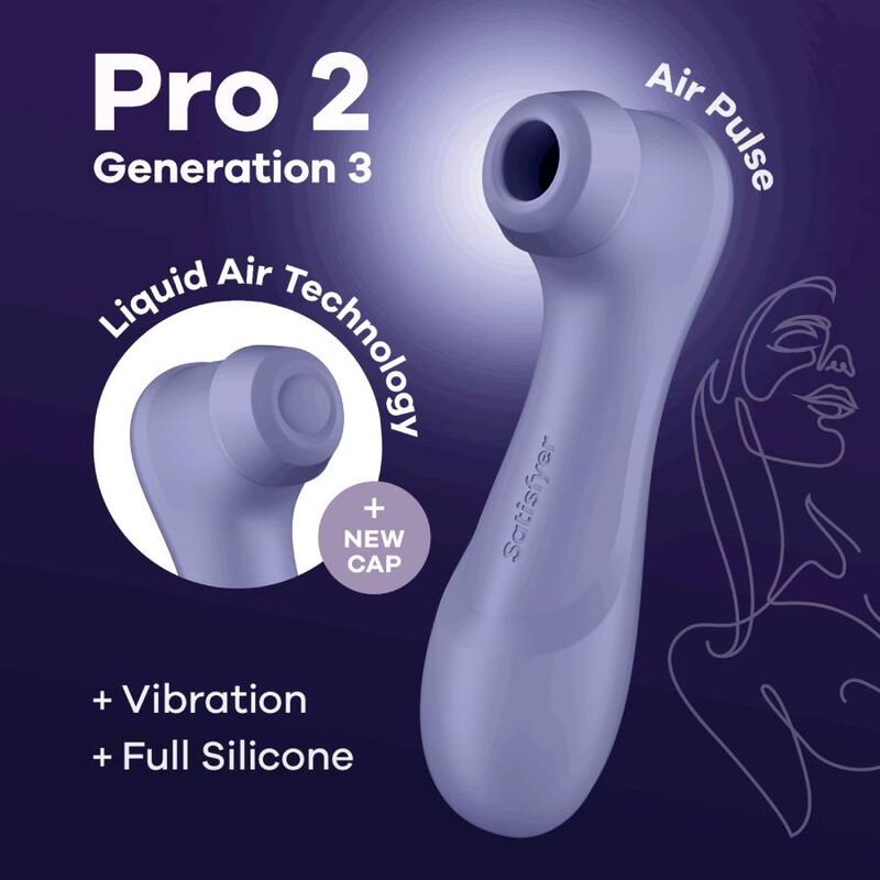 SATISFYER - PRO 2 GENERAZIONE 3 TECNOLOGIA LIQUID AIR ROSSO VINO