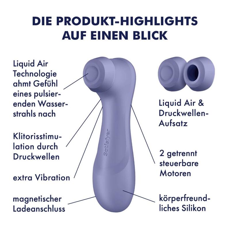 SATISFYER - PRO 2 GENERAZIONE 3 TECNOLOGIA LIQUID AIR ROSSO VINO