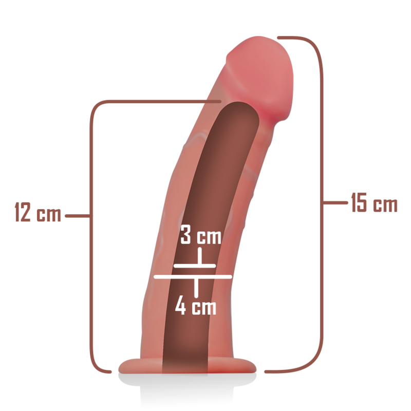 INTENSE - HOHLHARNESS MIT DILDO 16 X 3 CM