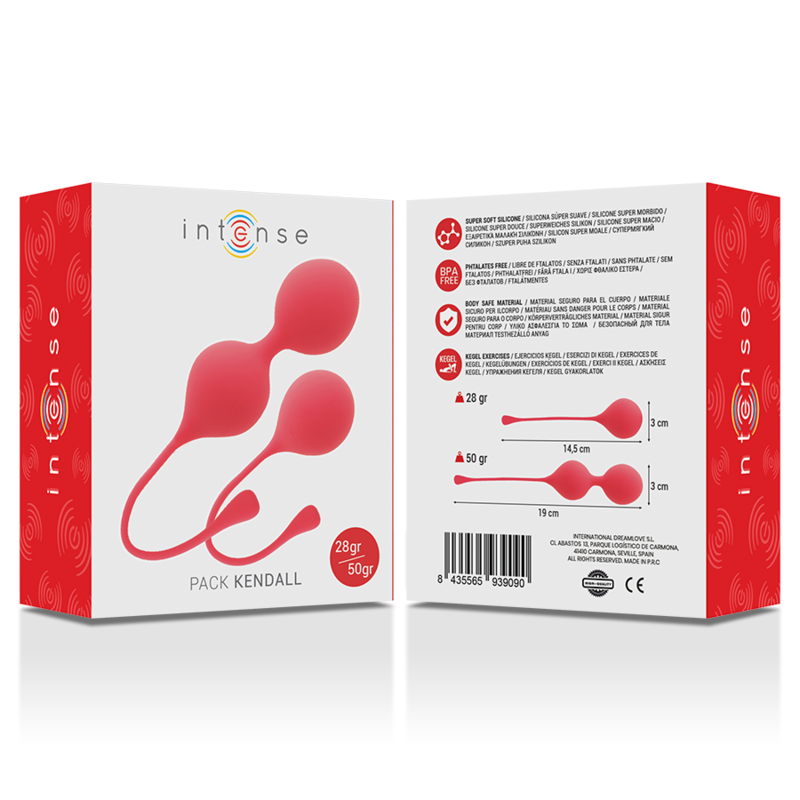 INTENSE - KEGEL-KUGEL-SET KENDALL RED