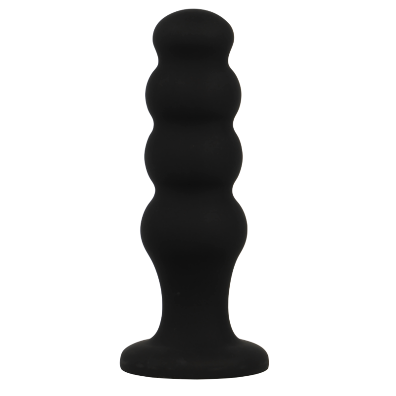 BLACK&SILVER - SCOTT PREMIUM SILICONE ANAL PLUG BLACK