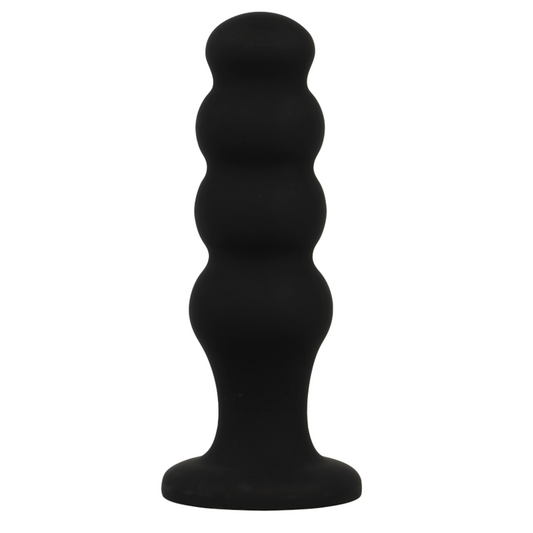 BLACK&amp;SILVER - SCOTT PREMIUM SILICONE ANAL PLUG NERO