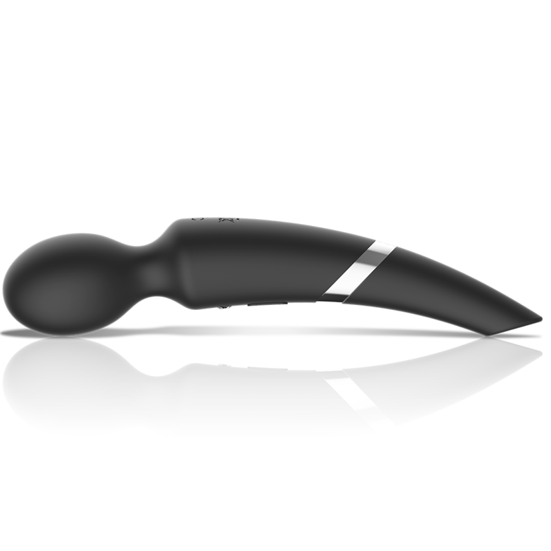 BLACK&amp;SILVER - BECK WIEDERAUFLADBARER SILIKON-MASSAGER MIT SAUGFUNKTION SCHWARZ