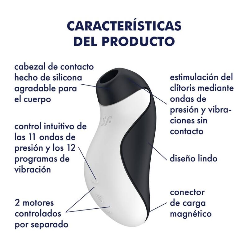 SATISFYER - STIMOLATORE A IMPULSI D'ARIA ORCA + VIBRAZIONE