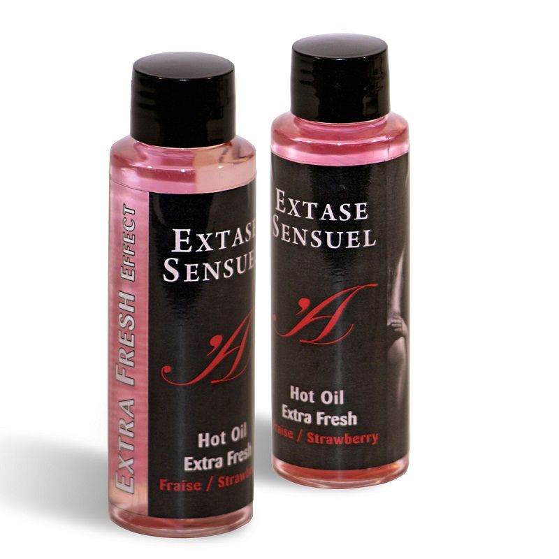 EXTASE SENSUAL - OLIO DA MASSAGGIO EFFETTO FRAGOLA EXTRA FRESCA 100 ML