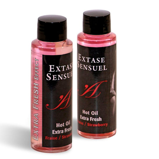 EXTASE SENSUAL - MASSAGE OIL WITH EXTRA FRESH STRAWBERRY EFFECT 100 ML