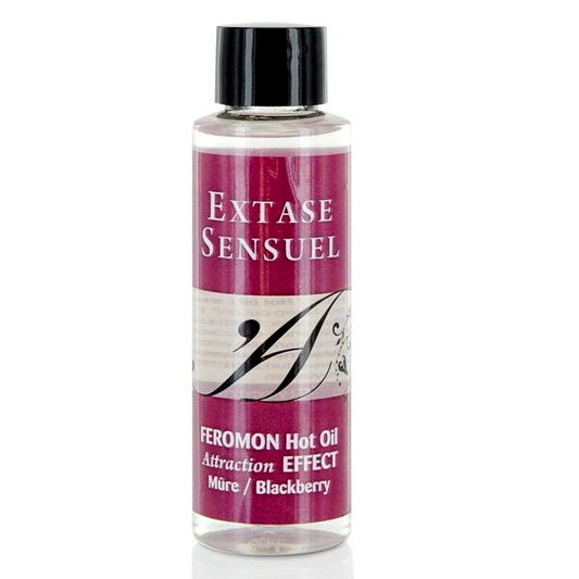 EXTASE SENSUAL - WÄRMEFFEKT-MASSAGEÖL MIT BROMBEER-PHEROMONEN 100 ML