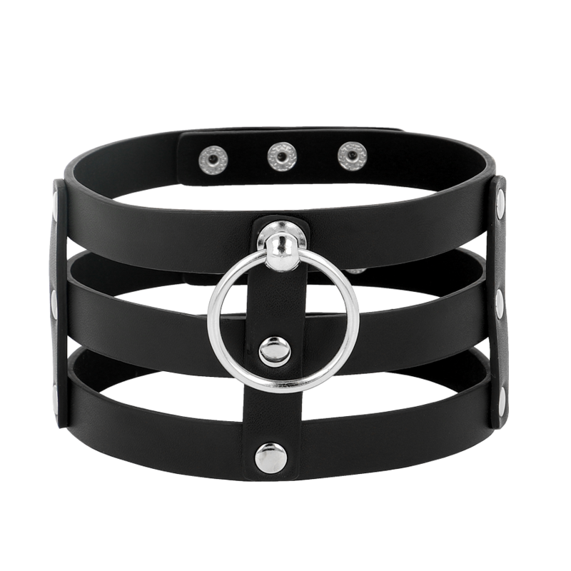 COQUETTE CHIC DESIRE - HALSBAND AUS VEGANEM LEDER IM FETISCHSTIL
