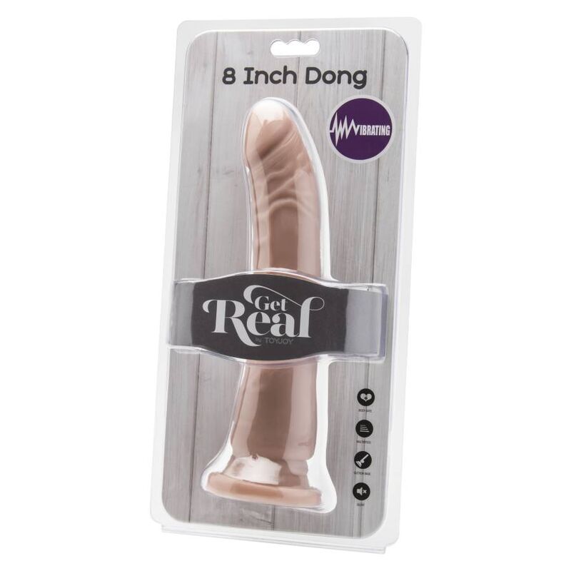 GET REAL - DONG 20,5 CM VIBRATING SKIN