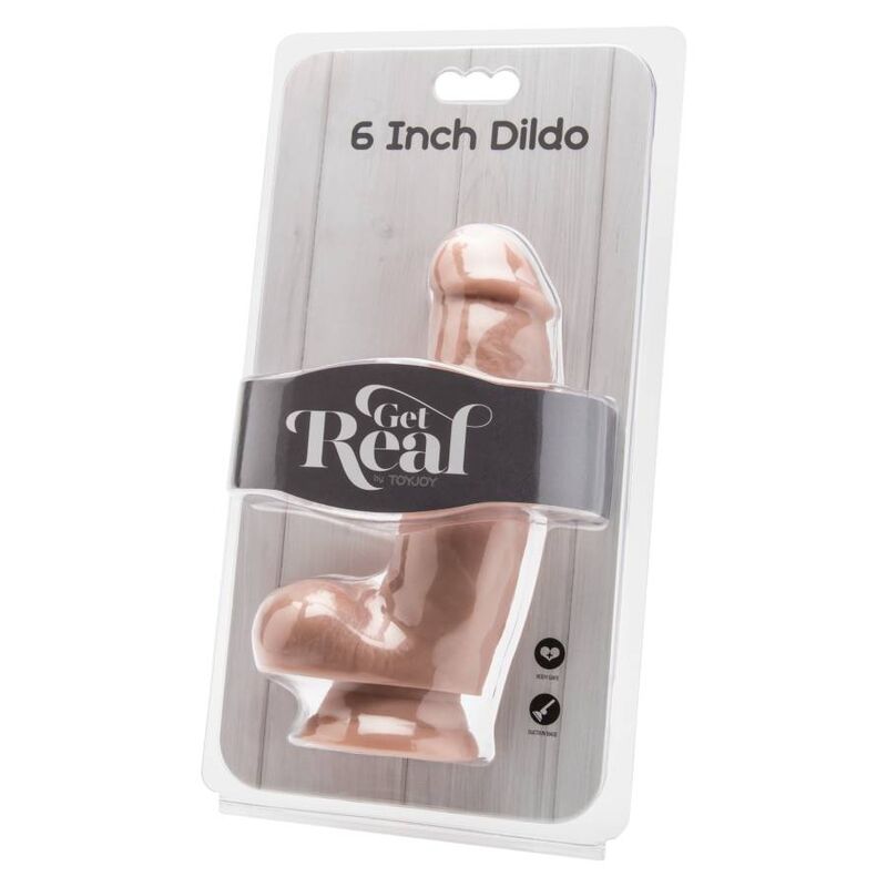 GET REAL - DILDO 12 CM CON PALLE PELLE