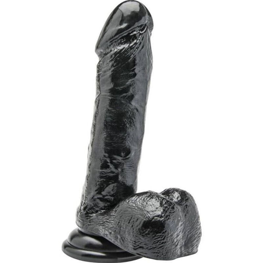 GET REAL - DILDO 18 CM MIT KUGELN SCHWARZ