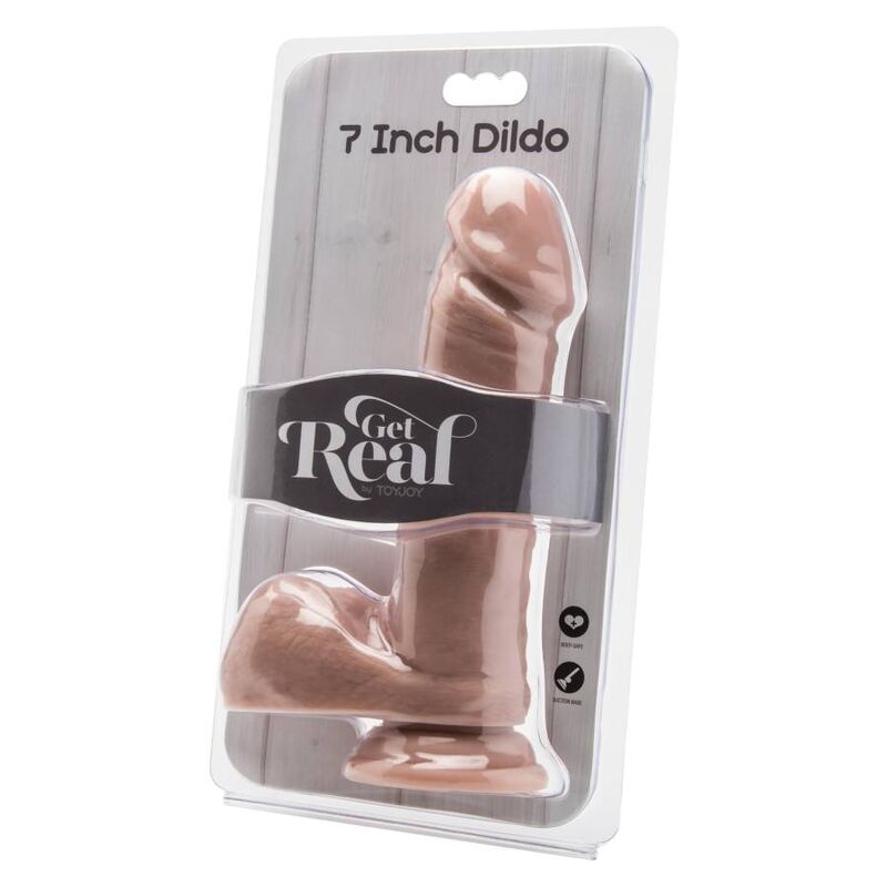 GET REAL - DILDO 18 CM CON PALLE PELLE