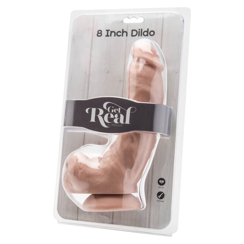 GET REAL - DILDO 20,5 CM CON PALLE PELLE