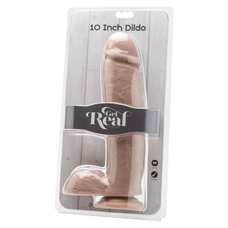 GET REAL - DILDO 25,5 CM CON PALLE PELLE