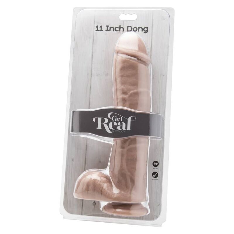 GET REAL - DILDO 28 CM CON PALLE PELLE