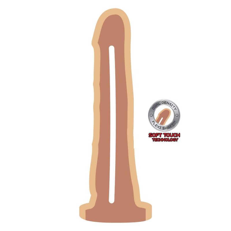 DIVENTA REALISTICO - DONG DOPPIA DENSITÀ 19 CM SKIN