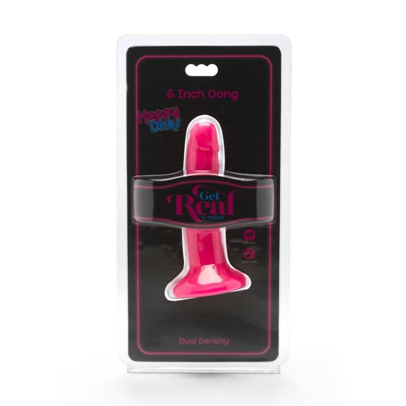 DIVENTA REALISTICO - HAPPY DICKS DONG 12 CM ROSA