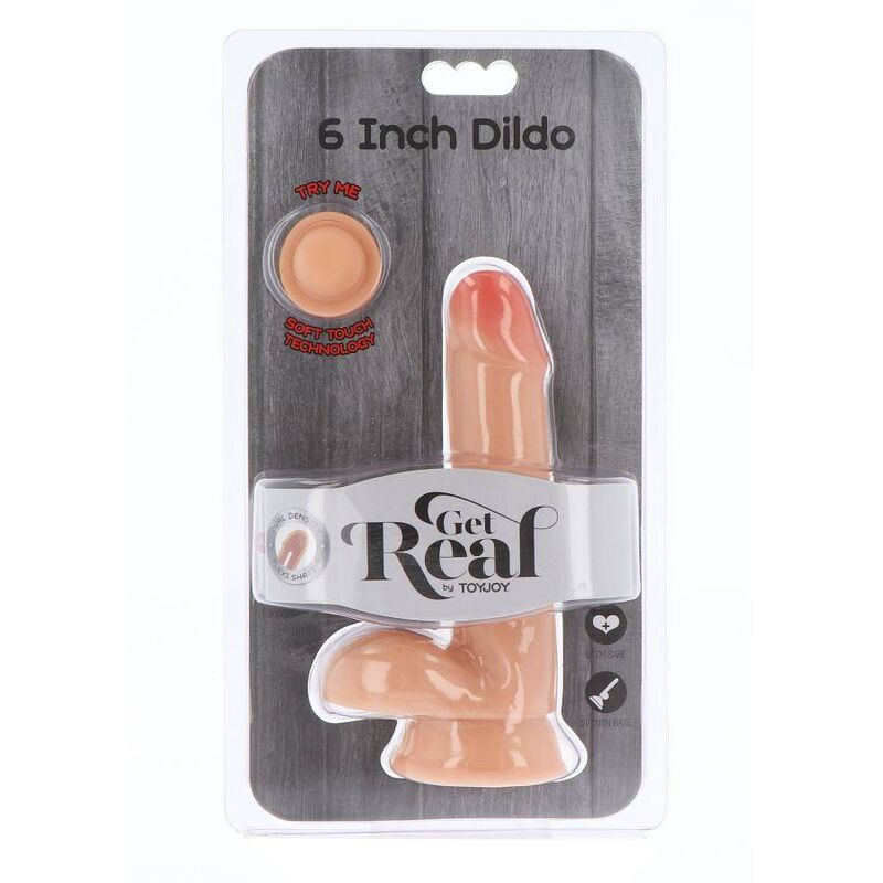 GET REAL - DUAL DENSITY DILDO 17 CM HAUT