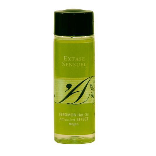 EXTASE SENSUAL - HEAT EFFECT MASSAGE OIL WITH MOJITO PHEROMONES 100 ML