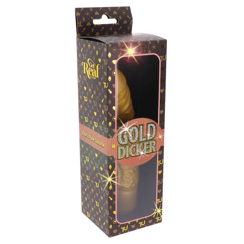 DIVENTA REALISTICO - VIBRATORE ORIGINALE GOLD DICKER ORO