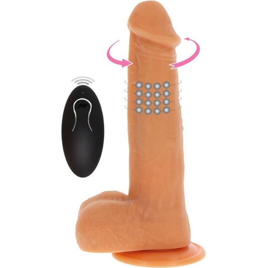 DIVENTA REALISTICO - PERLINE ROTANTI PELLE DILDO VIBRANTE