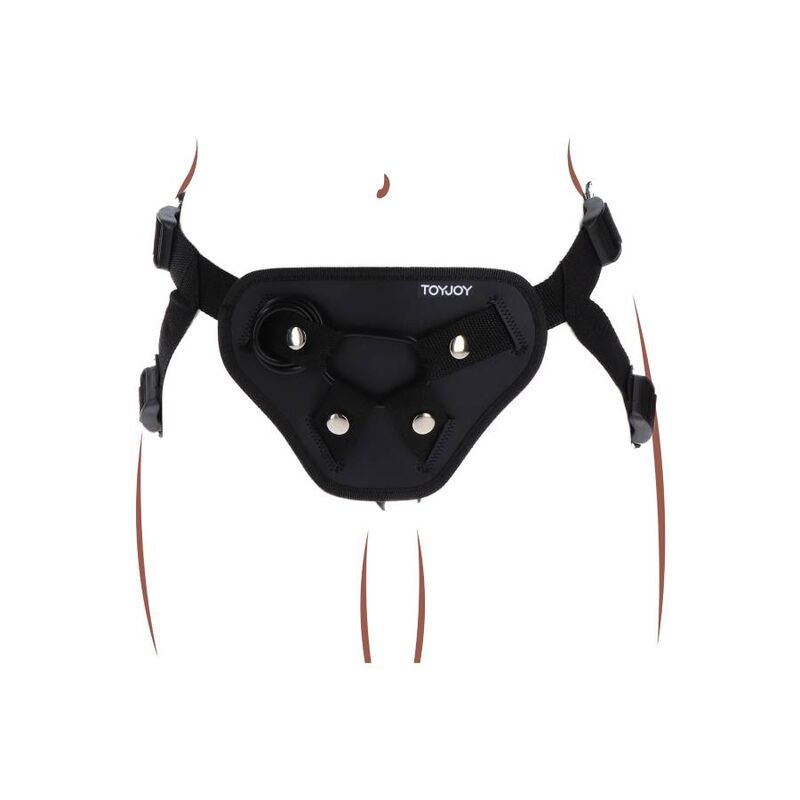 GET REAL - STRAP-ON DELUXE HARNESS SCHWARZ