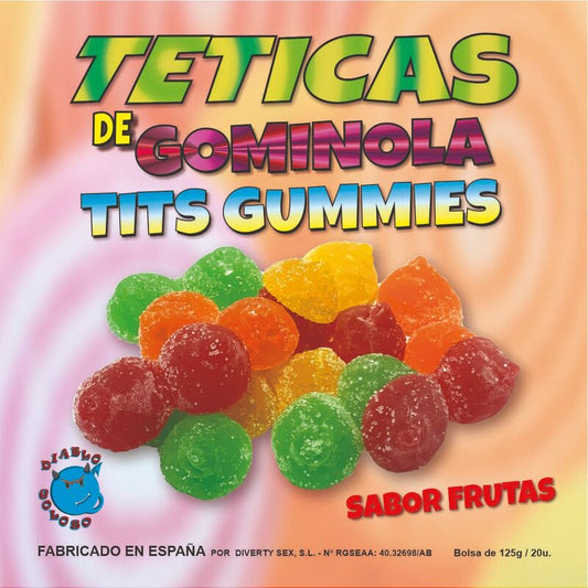 DIABLO GOLOSO - TETTARELLE GOMMOSE DI ZUCCHERO ASSORTITE