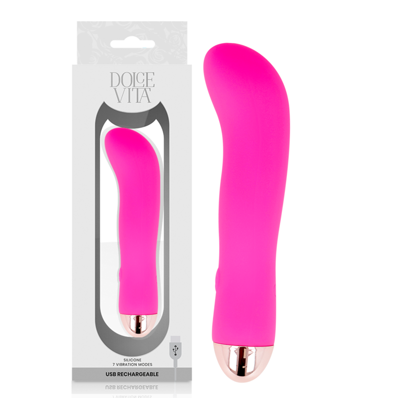 DOLCE VITA - VIBRATORE RICARICABILE TWO PINK 7 VELOCITÀ