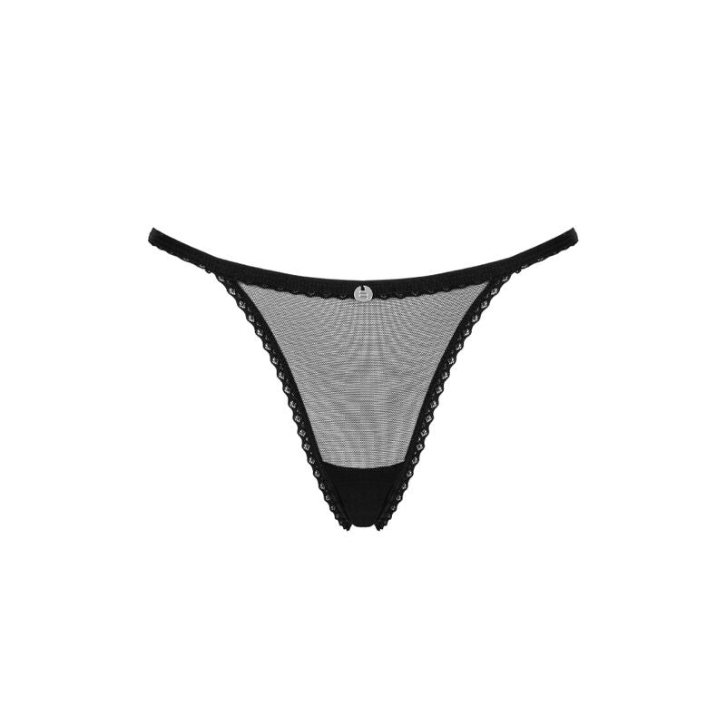 OBSESSIVE - CELIA NOIR TANGA XS/S