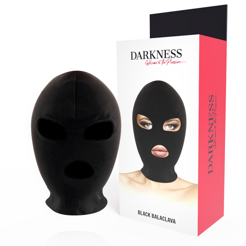 DARKNESS - BDSM SUBMISSION MASKE MUND UND AUGEN SCHWARZ