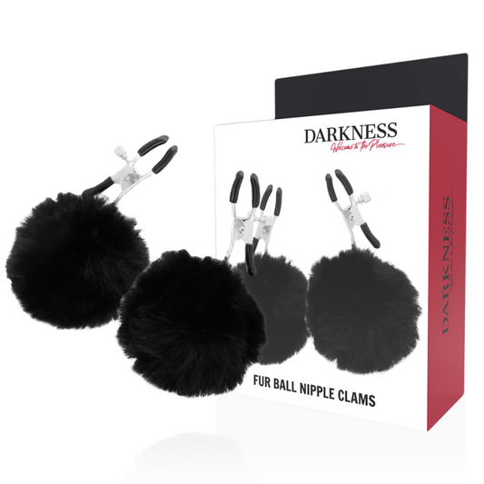 DARKNESS - NIPPELKLEMMEN MIT POM POMS 1