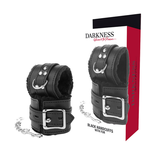 DARKNESS - MANETTE BDSM CON FODERAMENTO NERO