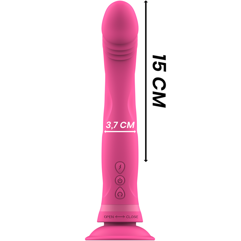 INTENSE - MICHELANGELO VIBRATORE DILDO IN SILICONE ROSA