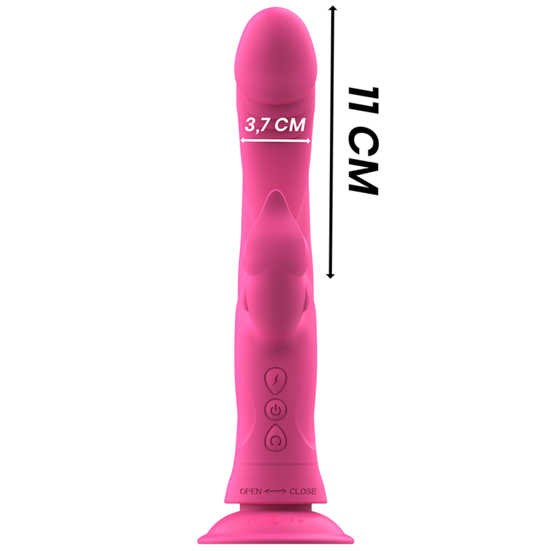 INTENSE - JULIO RABBIT VIBRATORE SILICONE ROSA