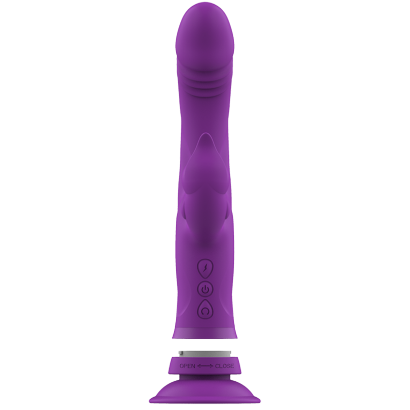 INTENSE - CASANOVA VIBRATORE SILICONE CONIGLIO TRIPLO MOTORE VIOLA