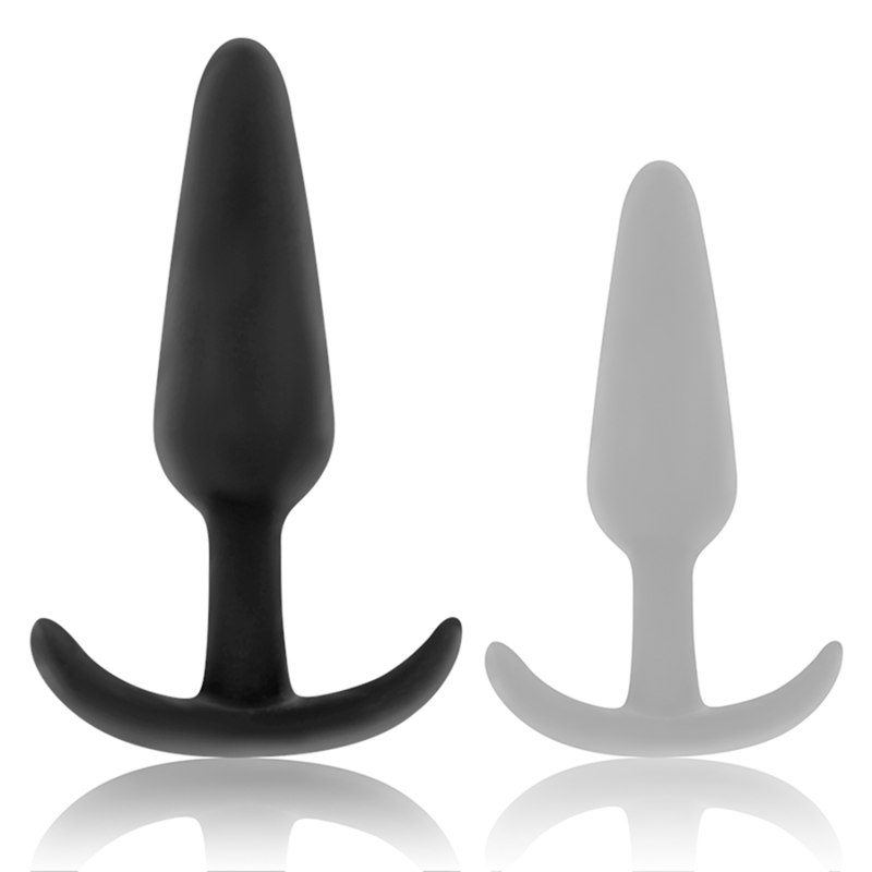 BLACK&amp;SILVER - KAEL PLUG ANALE IN SILICONE CON IMPUGNATURA MEDIA