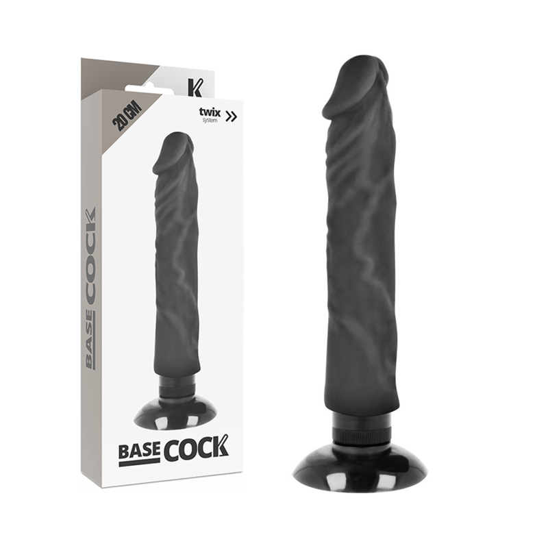 BASECOCK - REALISTISCHER VIBRATOR 2-1 FLESH 20 CM -O- 4 CM