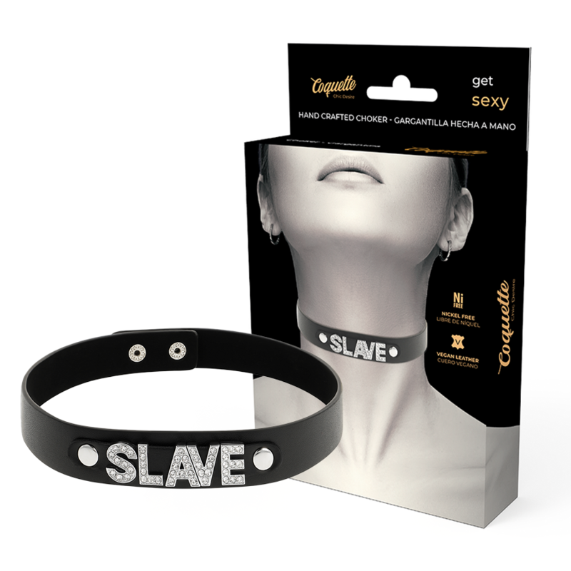 COQUETTE CHIC DESIRE - SLAVE-HALSBAND AUS VEGANEM LEDER