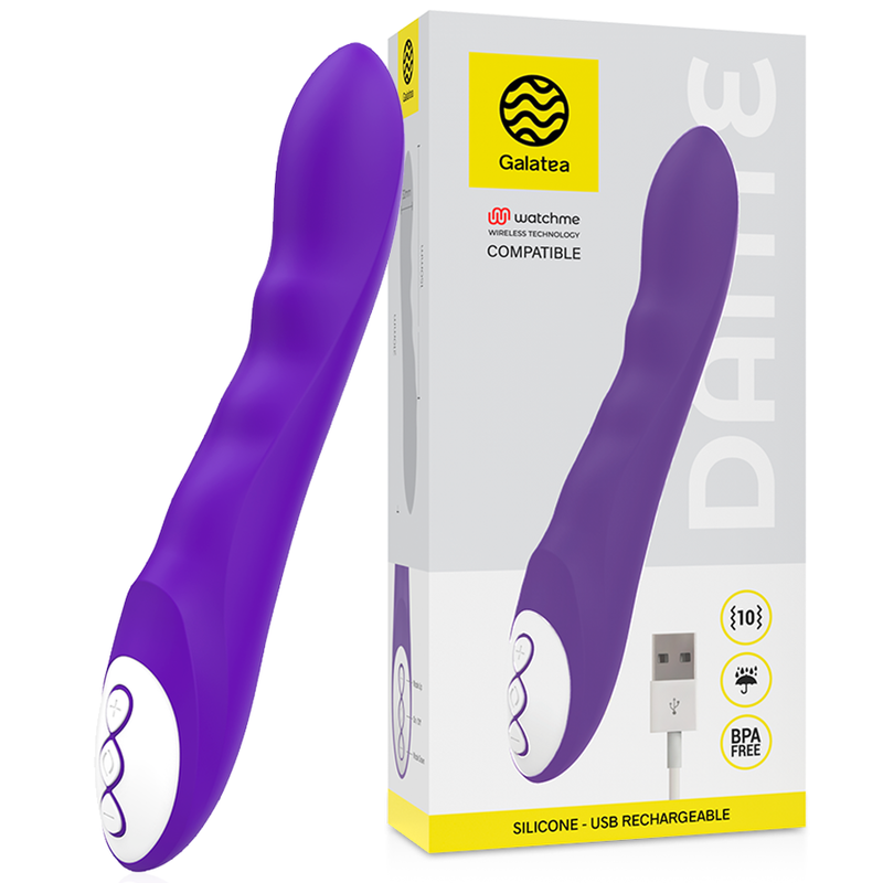 GALATEA - DANTE LILAC VIBRATOR KOMPATIBEL MIT WATCHME WIRELESS TECHNOLOGIE