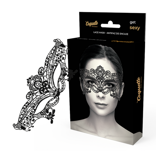 COQUETTE CHIC DESIRE - LACE MASK BLACK