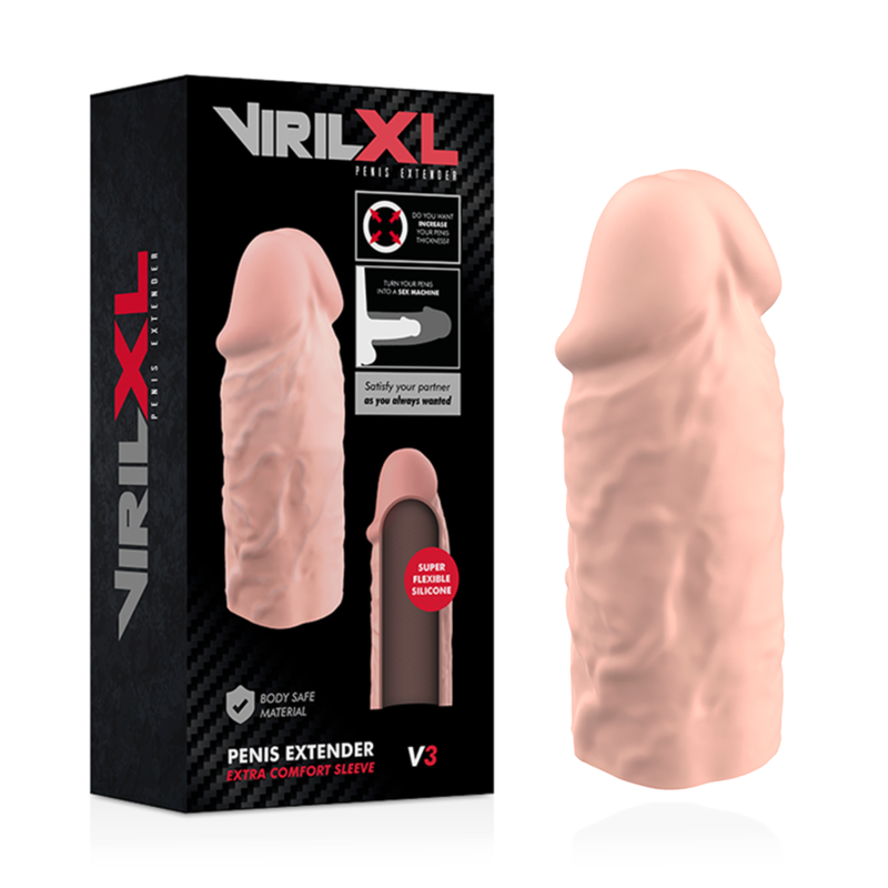 VIRILXL - SILICONE LIQUIDO V3 ​​ESTENSIONE NATURALE DEL PENE