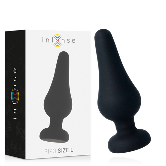 INTENSE - ANAL PLUG PIPO L SCHWARZ SILIKON 13 CM