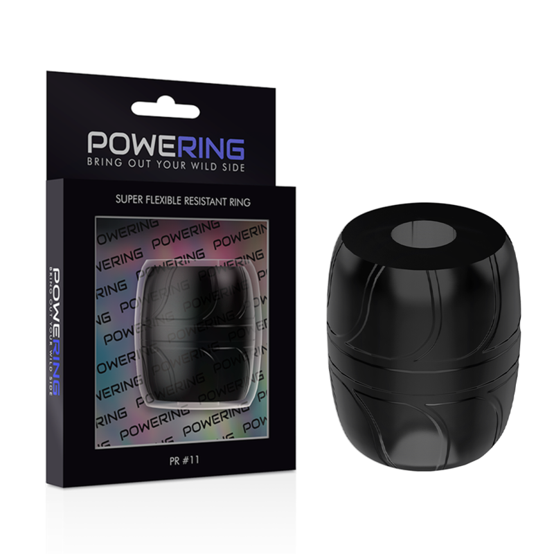 POWERING - ANELLO PER PENE SUPER FLESSIBILE E RESISTENTE 5 CM PR11 NERO