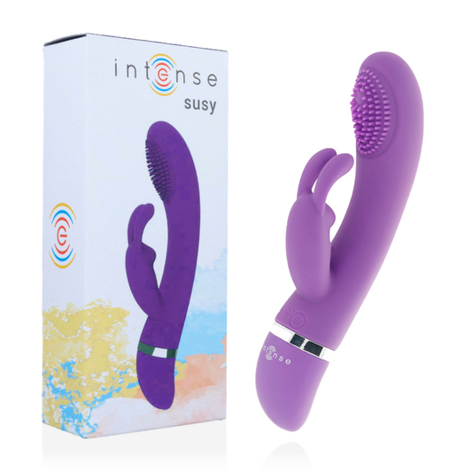 INTENSE - VIBRATORE OSCILLANTE SUSY SILICONE RABBIT LILLA