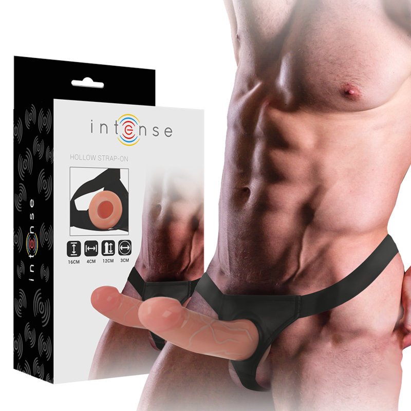 INTENSE - HOHLHARNESS MIT DILDO 16 X 3 CM