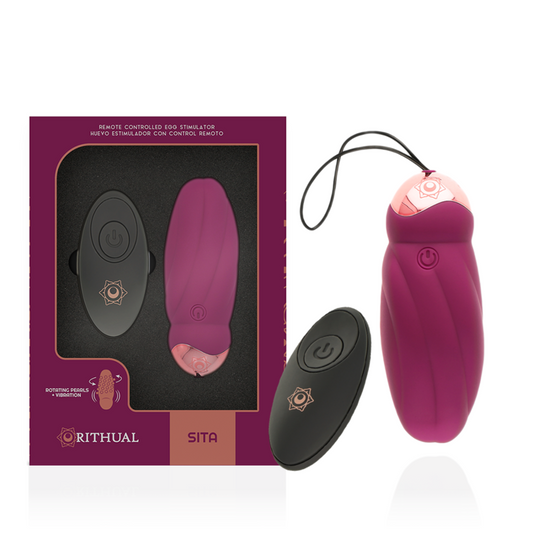 RITHUAL - SITA EGG TELECOMANDO PERLINE ROTAZIONE + VIBRAZIONE