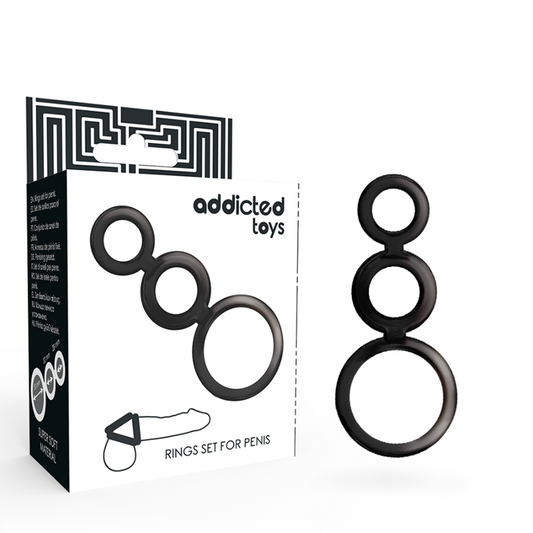 ADDICTED TOYS - RINGE-SET FÜR PENIS - GERÄUCHERT