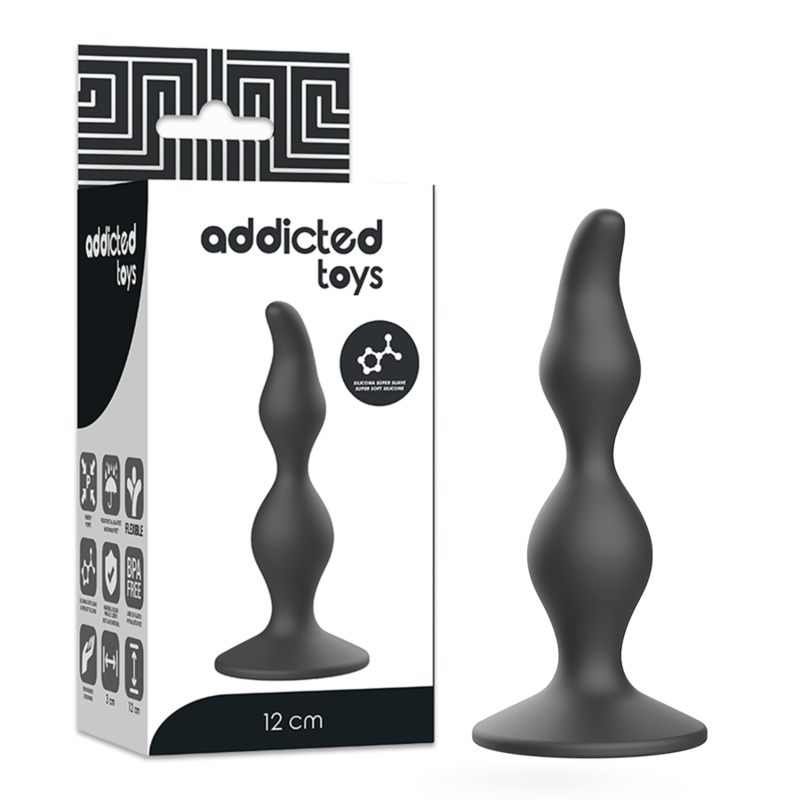 ADDICTED TOYS - ANAL SEXUAL PLUG 12 CM SCHWARZ