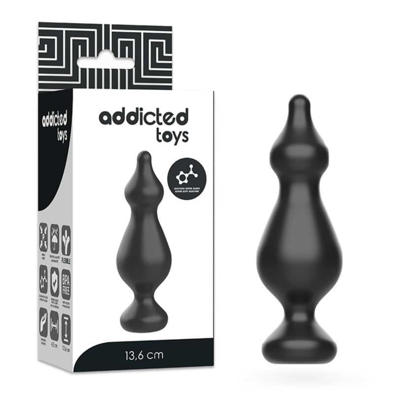 ADDICTED TOYS - PLUG SESSUALE ANALE 13,6 CM NERO