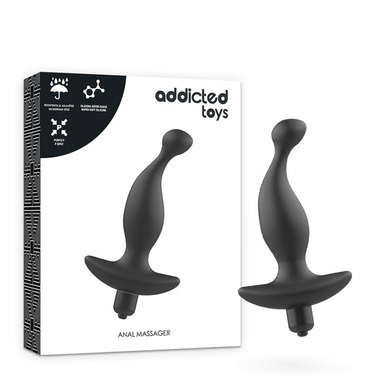 ADDICTED TOYS - ANALMASSAGER MIT SCHWARZER VIBRATION MODELL 1